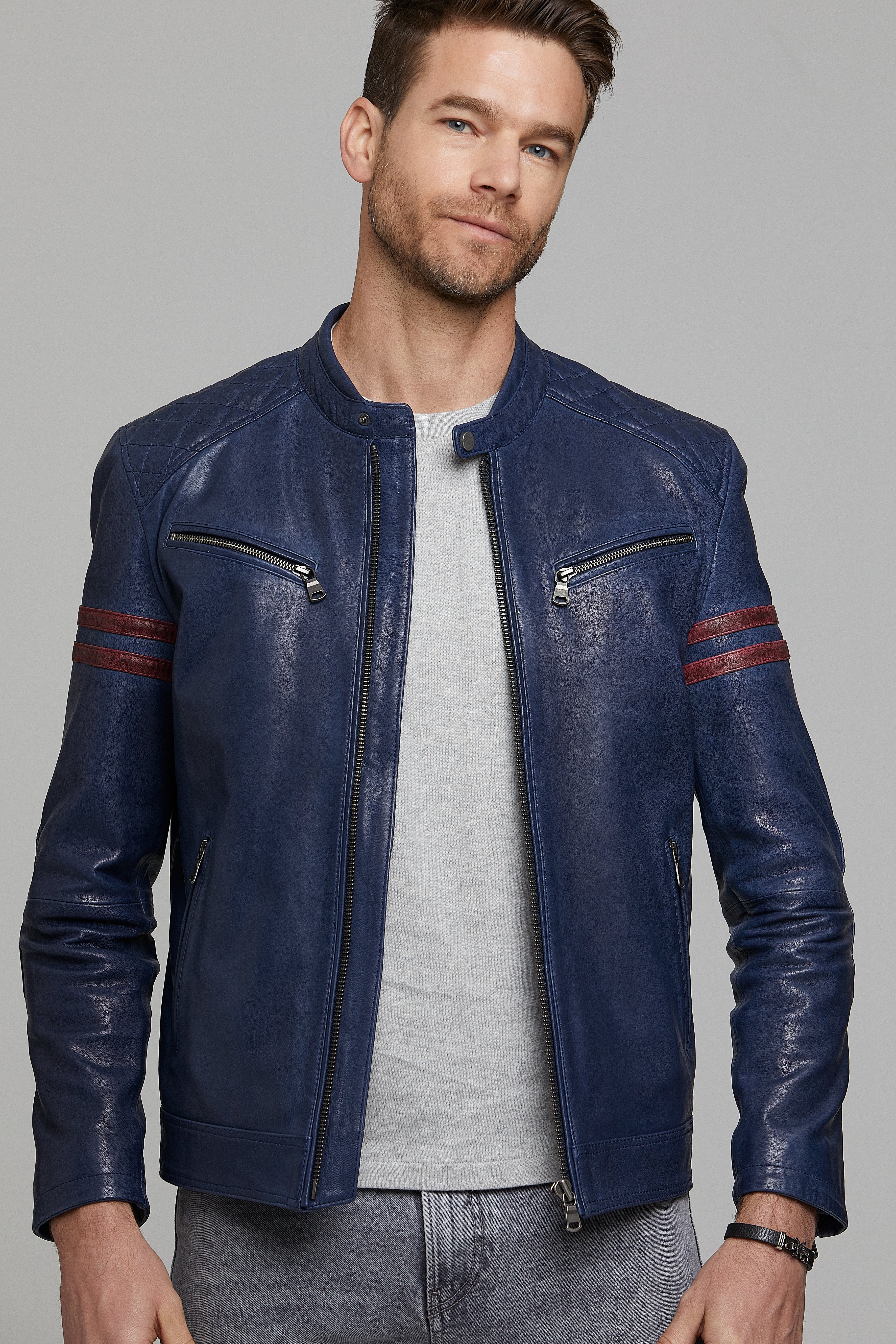 Generation Men's Leather Jacket 21SGM6333M5 | Derimod