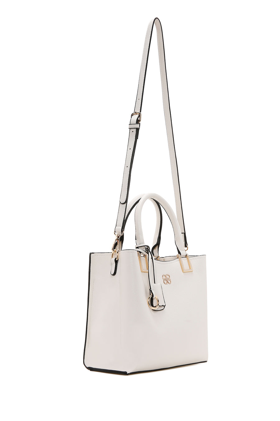 Women's Ecru Long Shoulder Bag