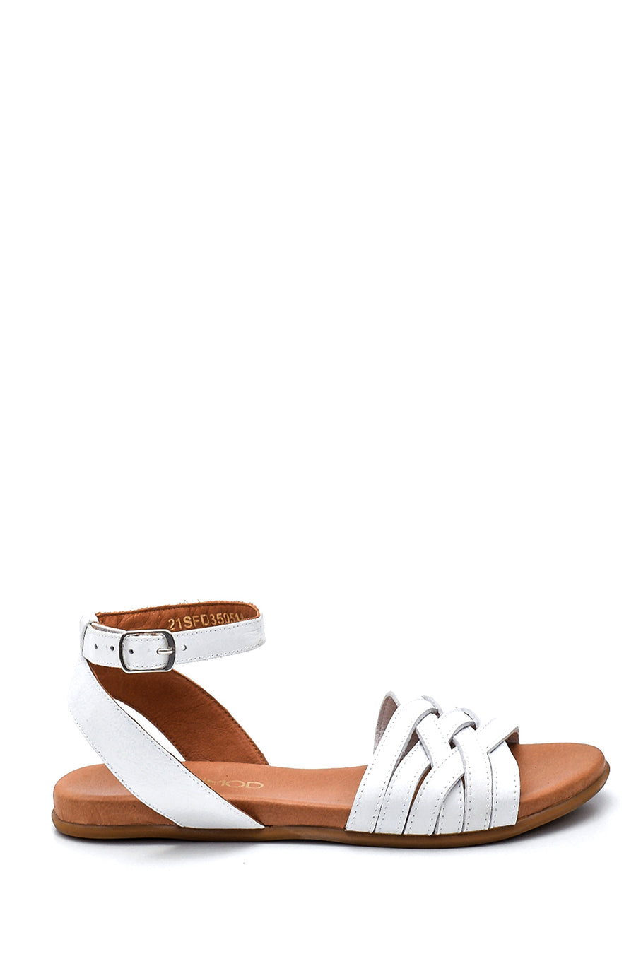 Kadın Casual Deri Sandalet 21SFD350518 | Derimod