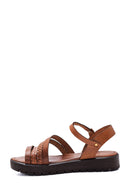 Women's Leather Braided Bodrum Sandals | Derimod