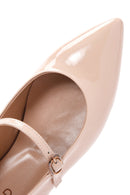 Women's Powder Patent Leather Ballerinas | Derimod