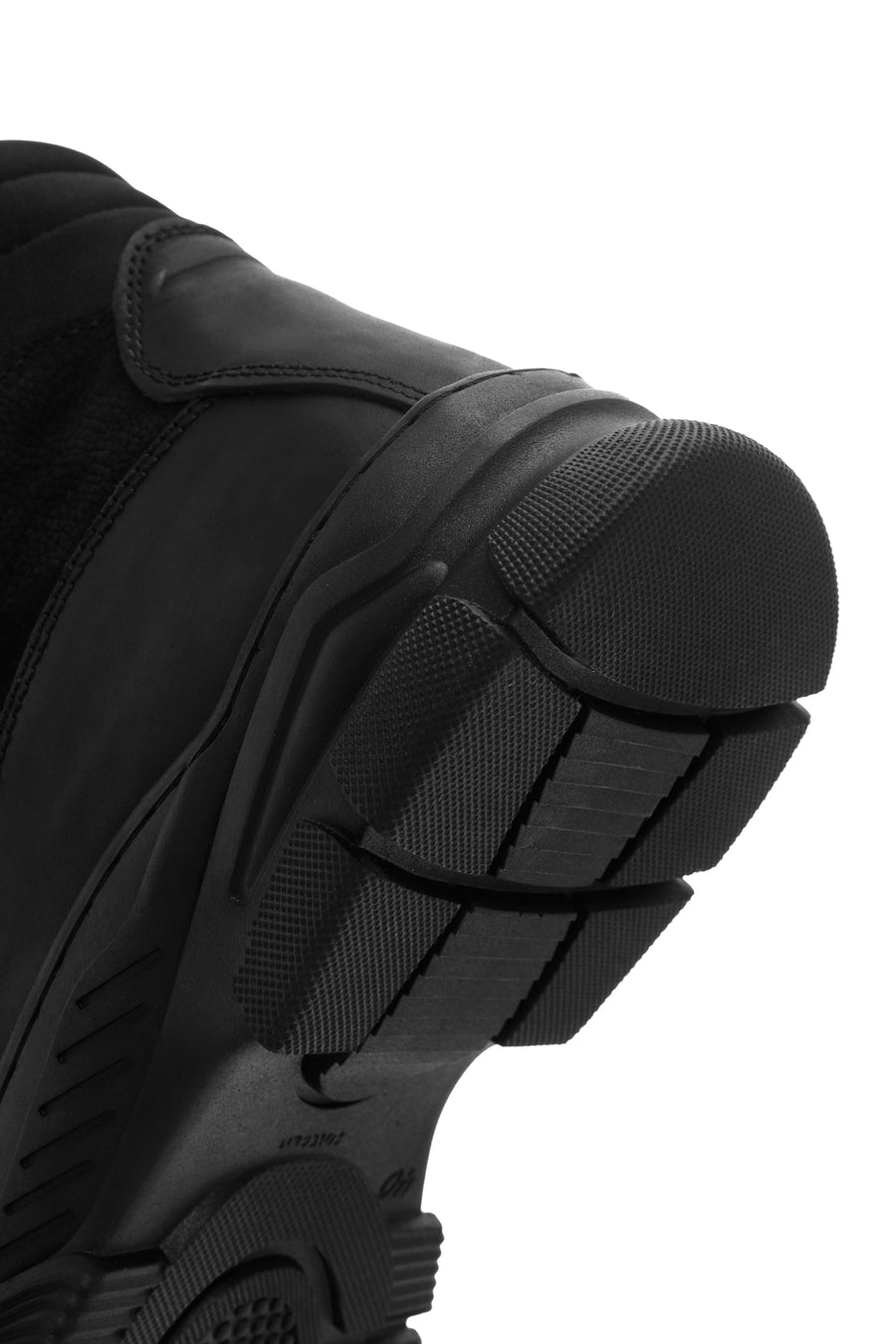 Men's Black Leather Outdoor Boots