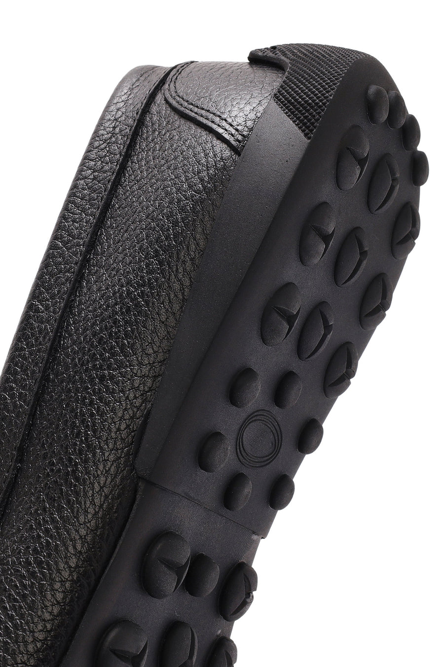 Men's Black Leather Casual Loafer