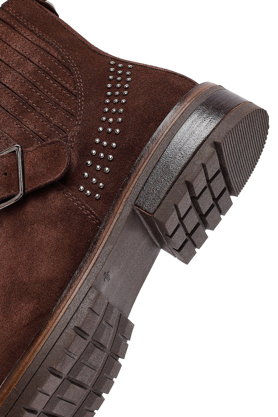 Woman Brown Suede Chelsea Boots