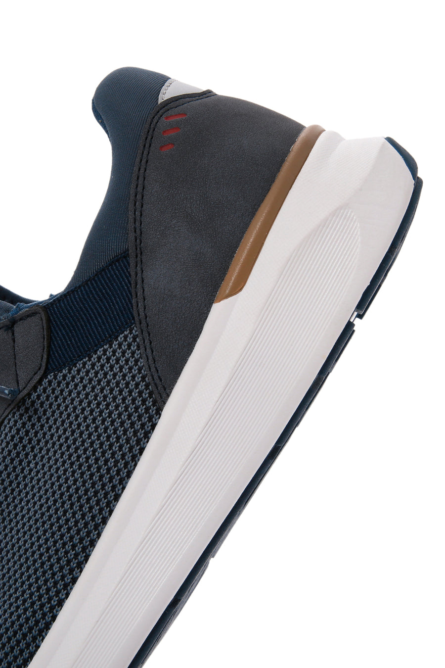 Derimod Zero Men's Navy Blue Lace-Up Thick Sole Fabric Sneaker