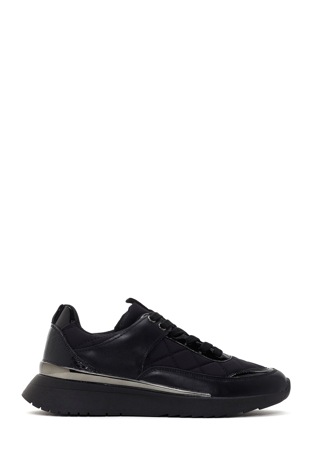 Women's Black Thick Soled Sneaker 23WFD431114 | Derimod