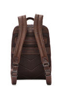 Men's Brown Leather Backpack | Derimod