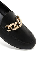 Women's Leather Chain Loafer | Derimod