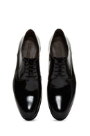 Men's Black Leather Patent Leather Classic Shoes | Derimod