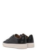 Men's Black Lace-up Leather Sneaker | Derimod