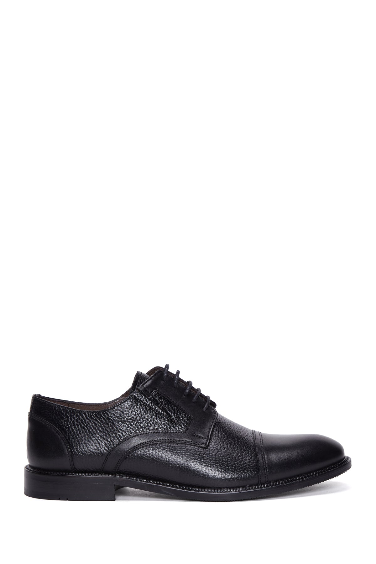 Men's Black Laced Leather Classic Shoes 24WFD600314 | Derimod