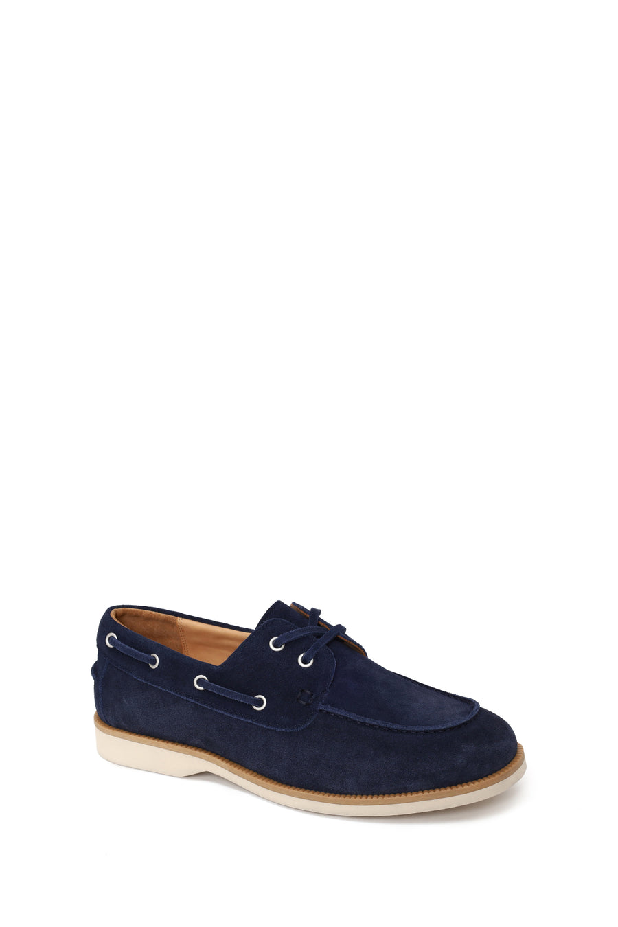 Male Navy Blue Lace-Up Suede Casual Shoes