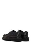 Male Black Lace-Up Thick-Soled Leather Casual Shoes | Derimod