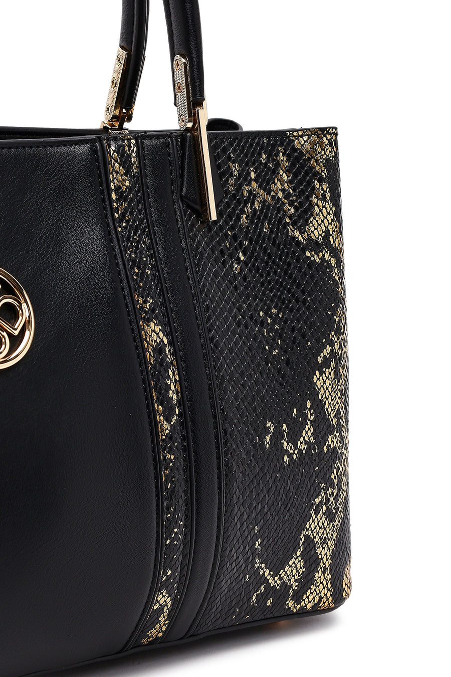 Woman Black Printed Long-Strap Shoulder Bag