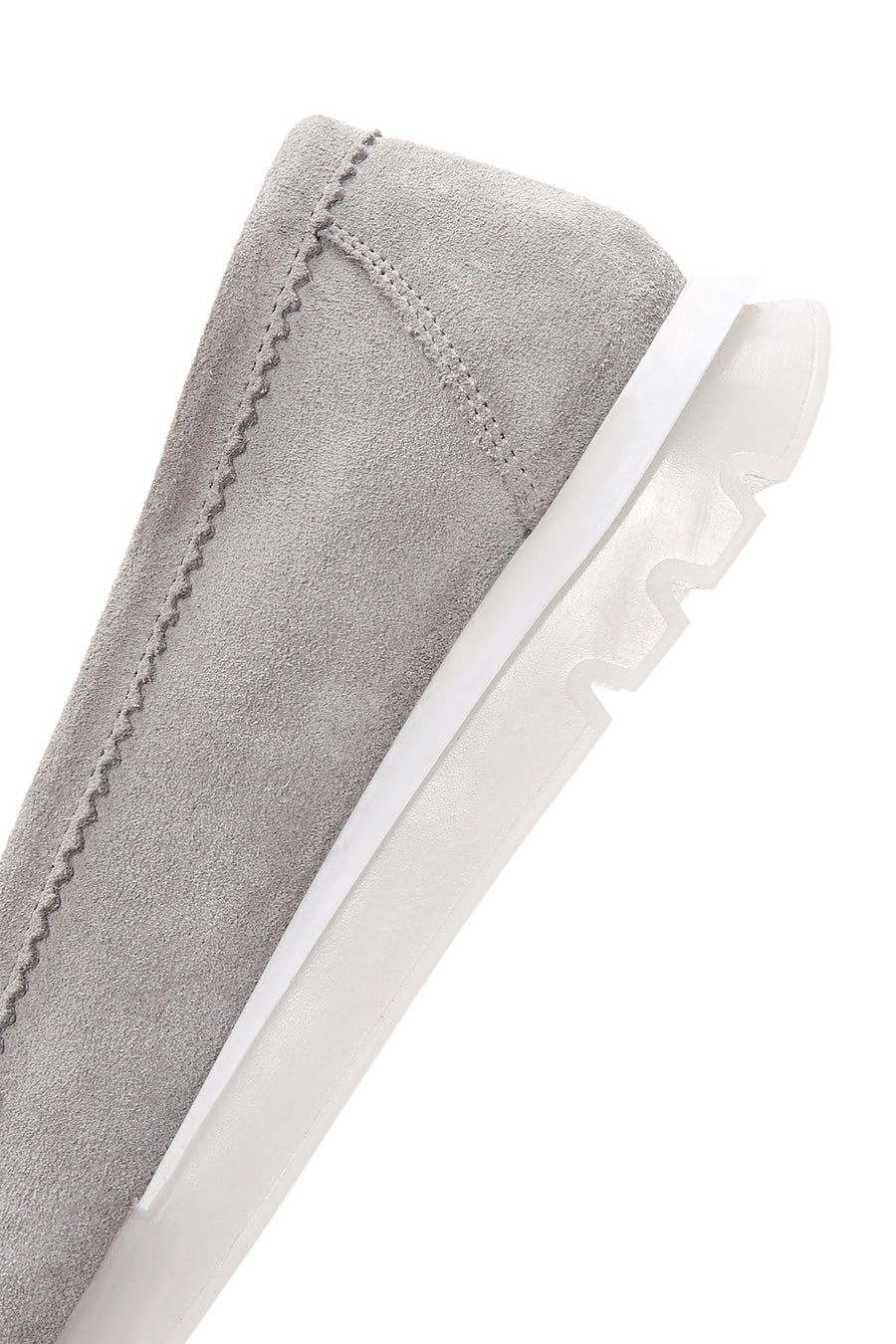 Kadın Vizon Tokalı Süet Deri Comfort Loafer
