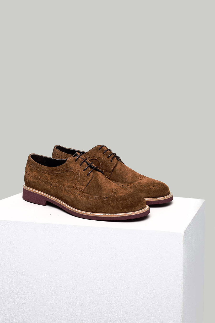 Men's Tan Suede Leather Shoes