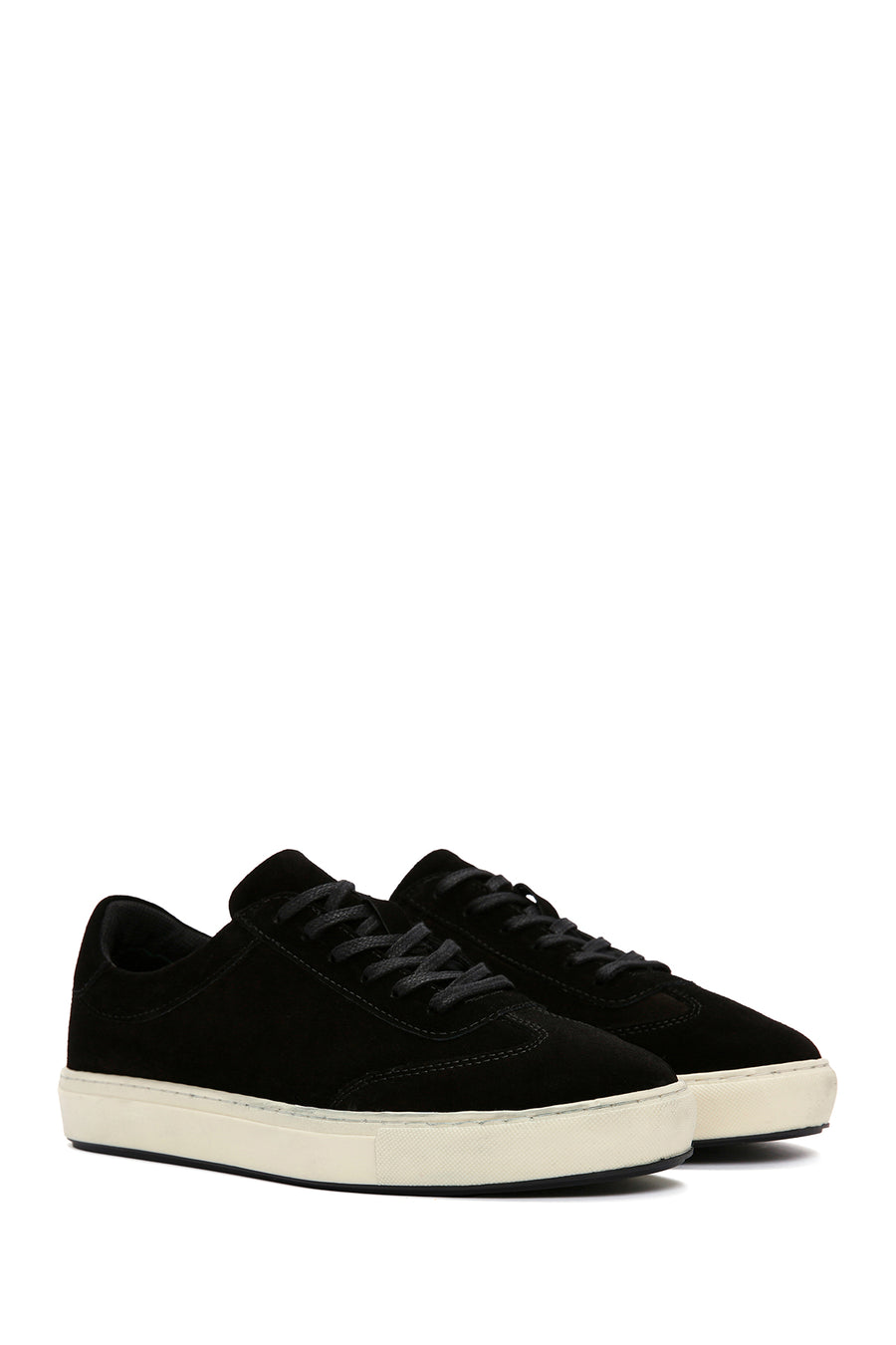 Men's Black Suede Leather Sneaker