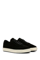 Men's Black Suede Leather Sneaker | Derimod