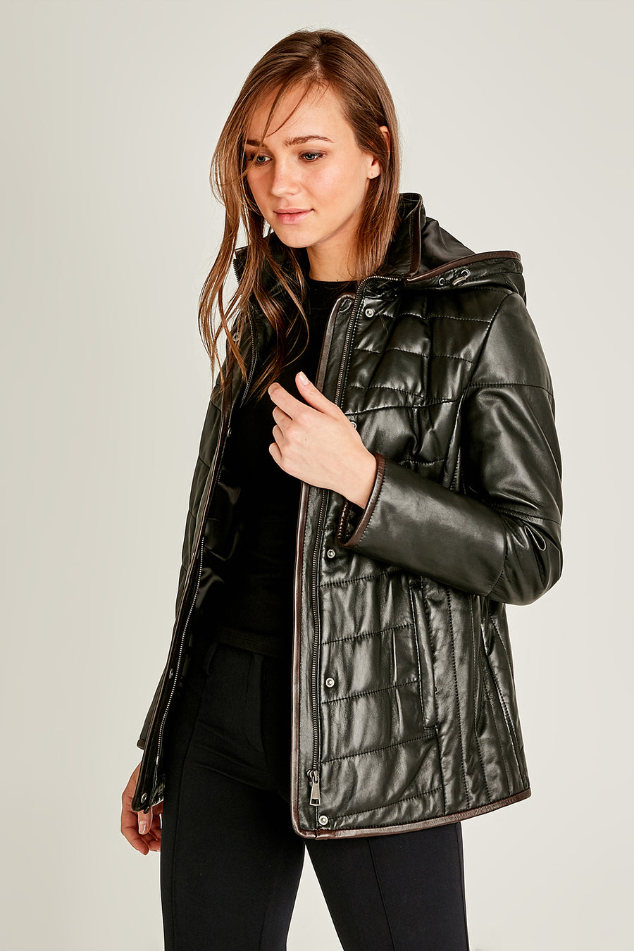 Sharon Women's Leather Jacket