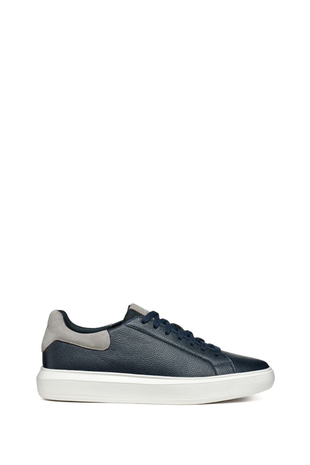 Geox Men's Navy Blue Deiven Lace-Up Leather Casual Sneaker U455WD00047C4002 | Derimod