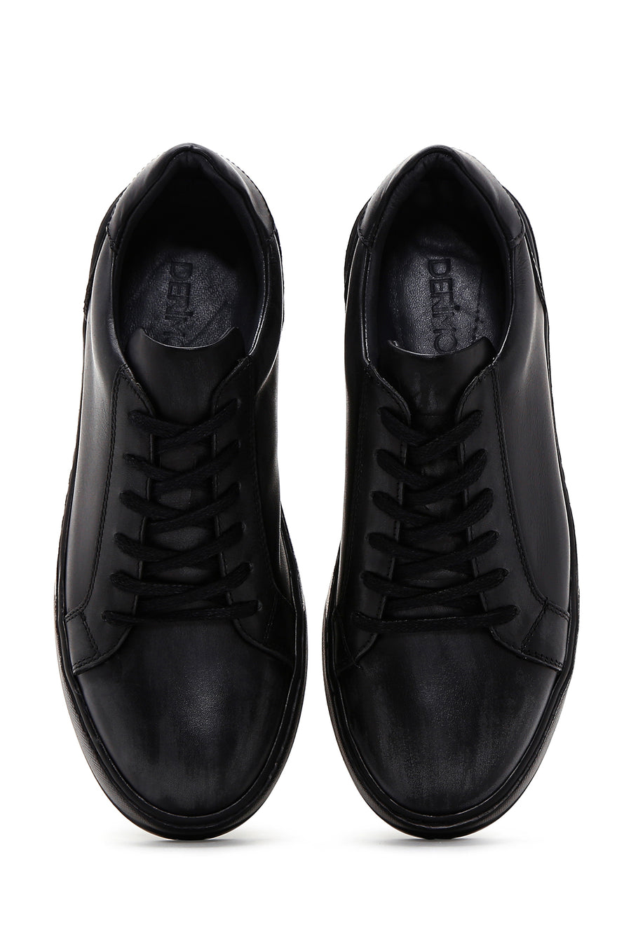 Men's Black Leather Sneaker