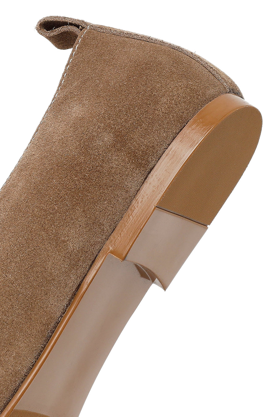 Women's Mink Suede Leather Loafer with Buckle