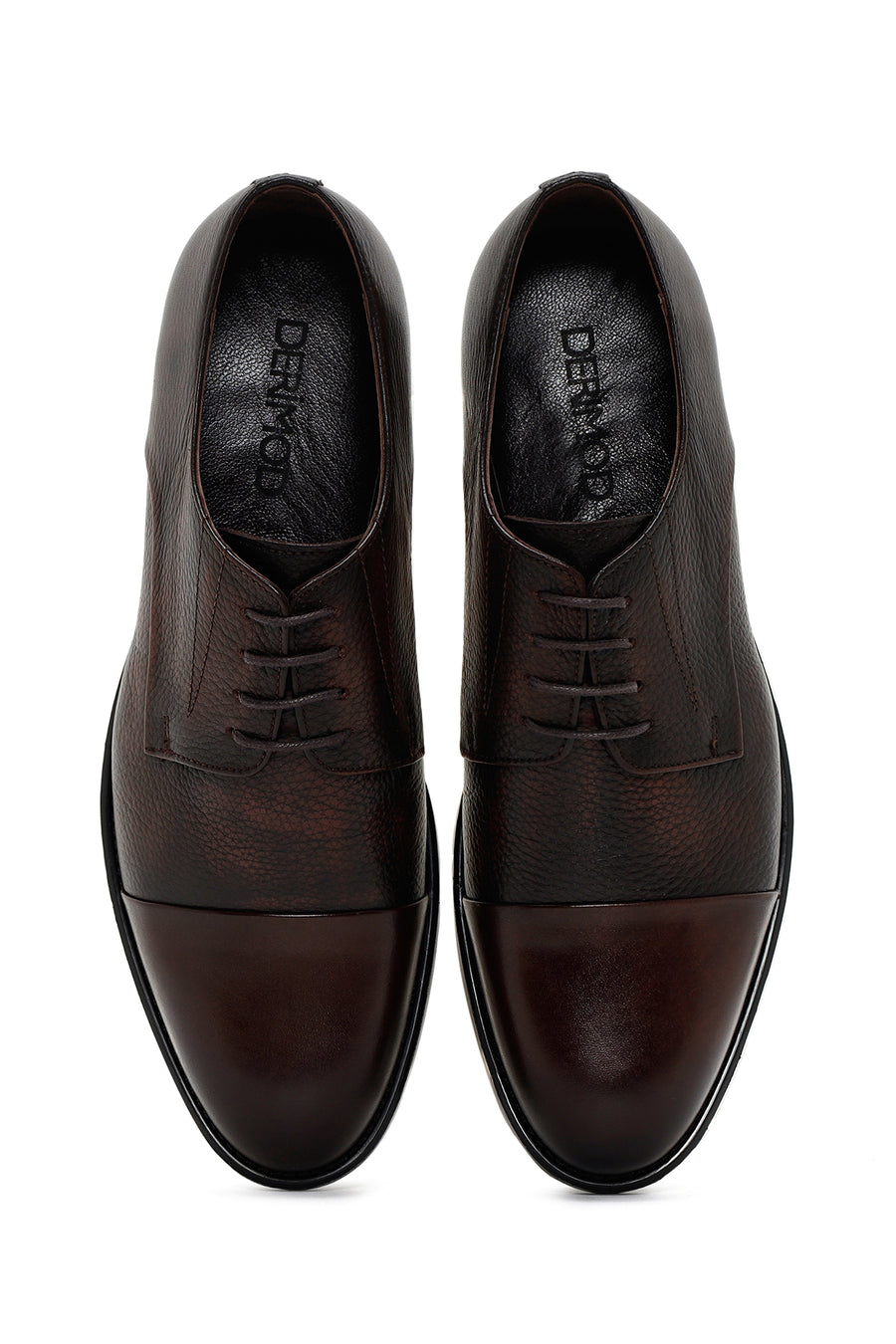 Men's Brown Laced Leather Classic Shoes