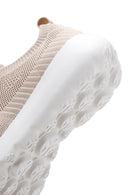 Derimod Zero Women's Beige Lace-Up Thick-Sole Sneakers | Derimod