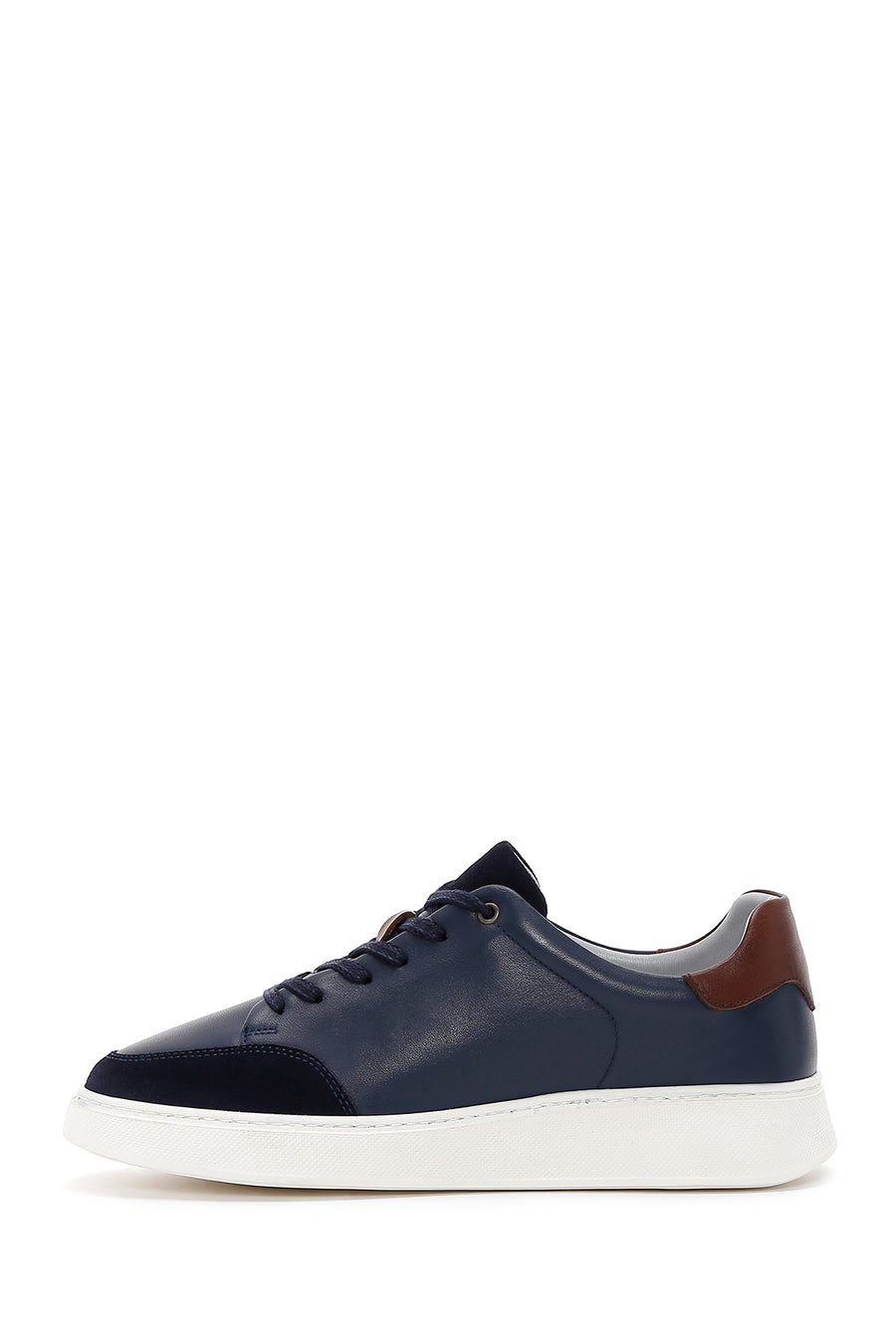Men's Navy Blue Leather Sneaker