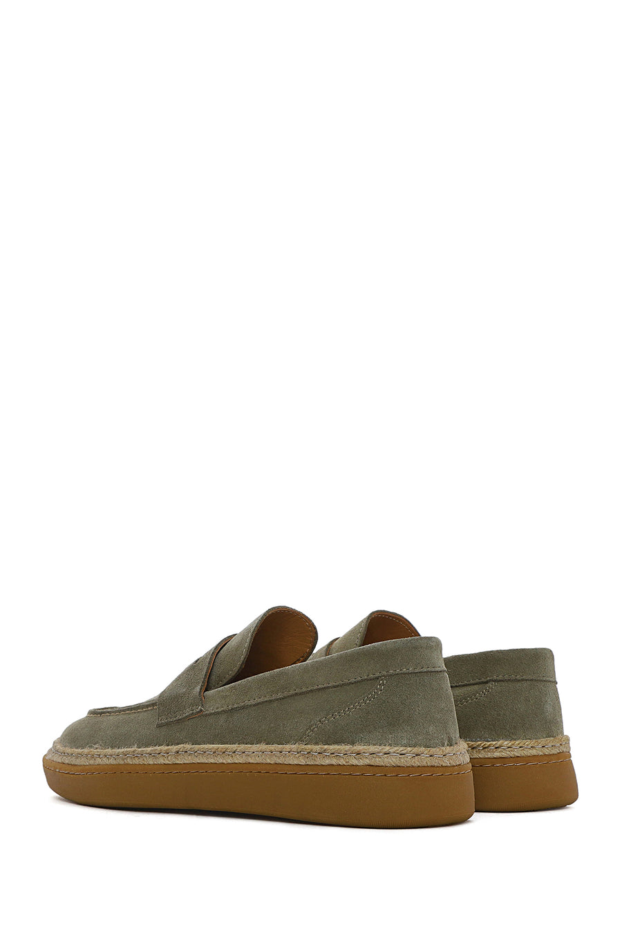 Men's Green Suede Leather Loafer