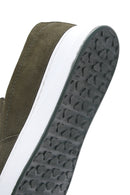 Men's Khaki Nubuck Leather Printed Sports Loafer | Derimod