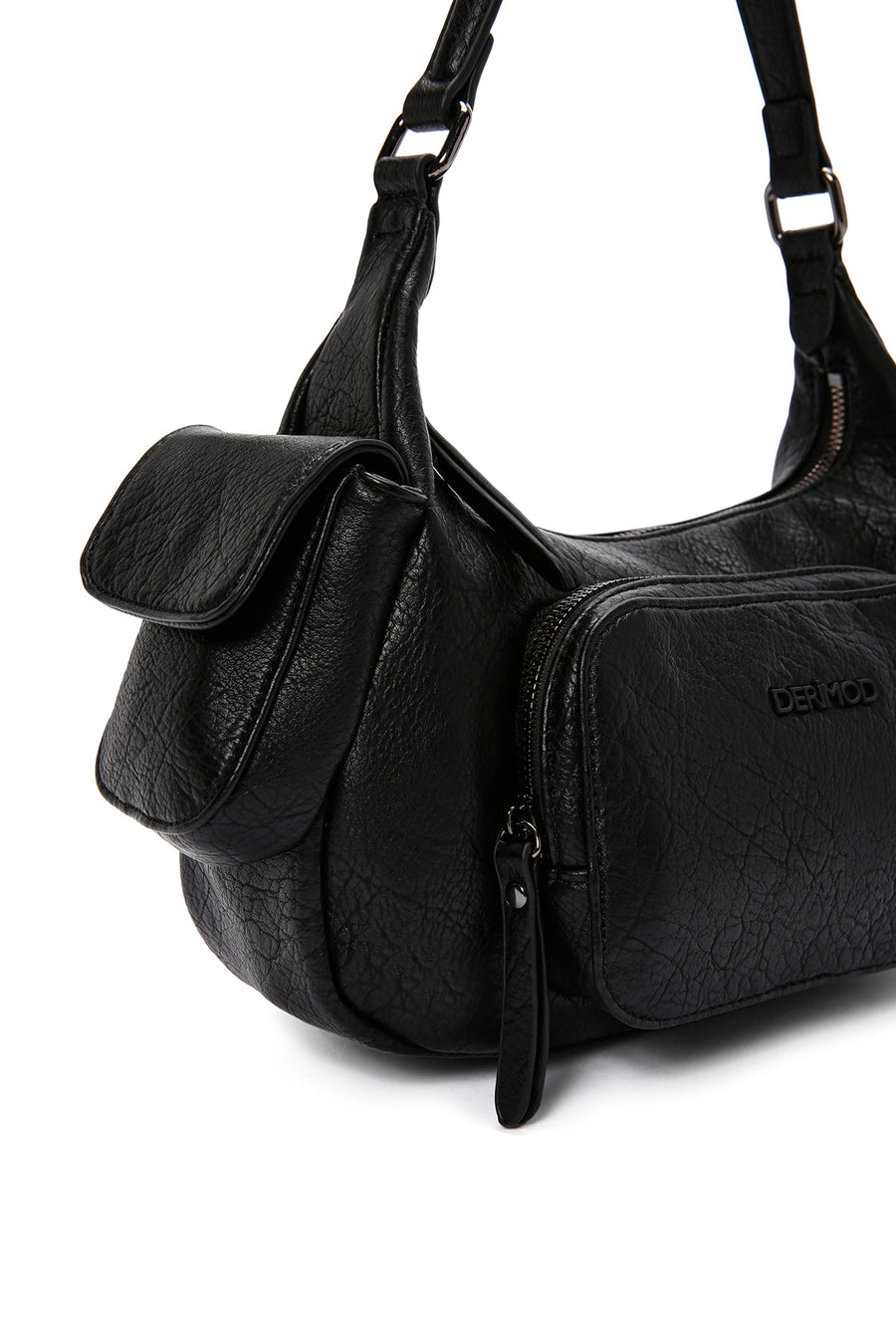Women's Black Long Strap Shoulder Bag