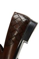Erkek Deri Örgü Detaylı Klasik Loafer | Derimod