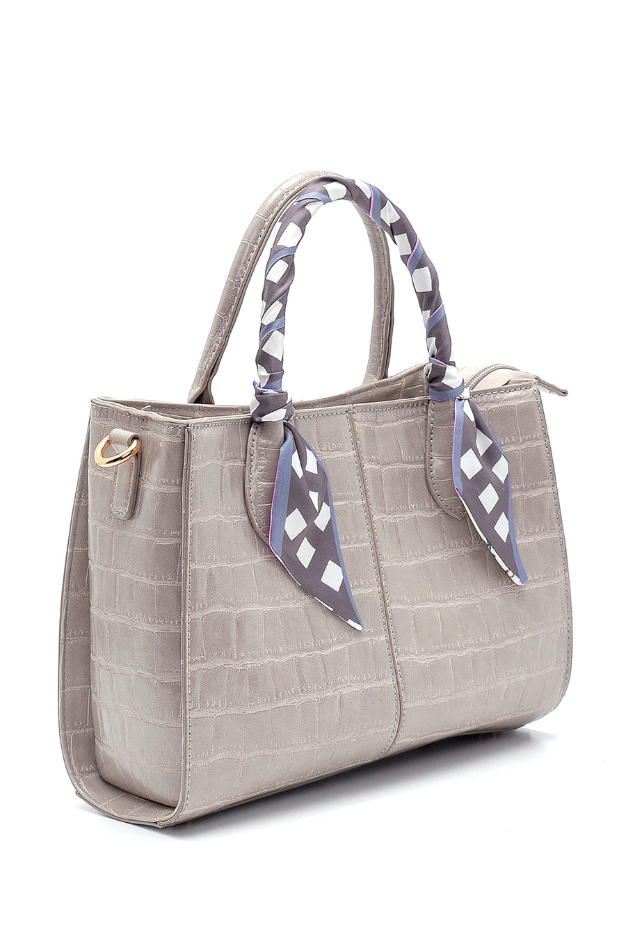 Women's Crocodile Patterned Shoulder Bag