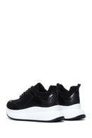 Women's Black Thick Soled Sneaker | Derimod