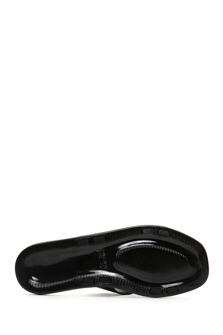 Women's Black Flat Slippers
