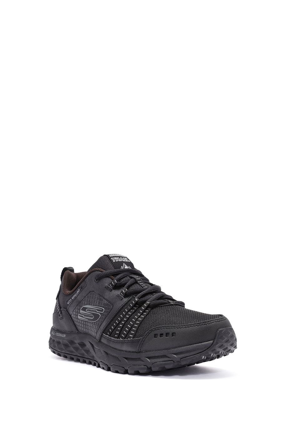Skechers Men's Black Escape Plan Lace-Up Sneakers