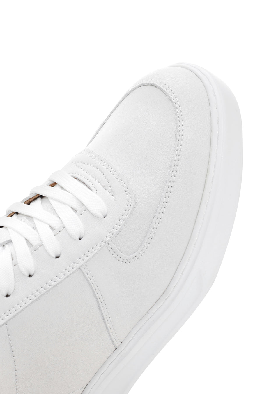 Men's White Leather Sneaker