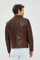 Henry Men's Leather Jacket | Derimod