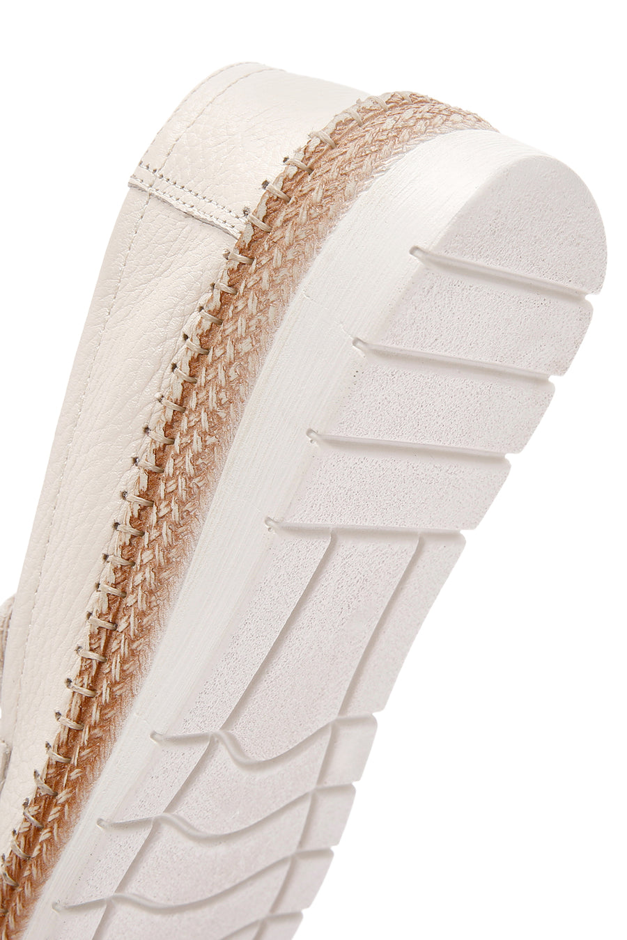 Kadın Bej Deri Comfort Loafer