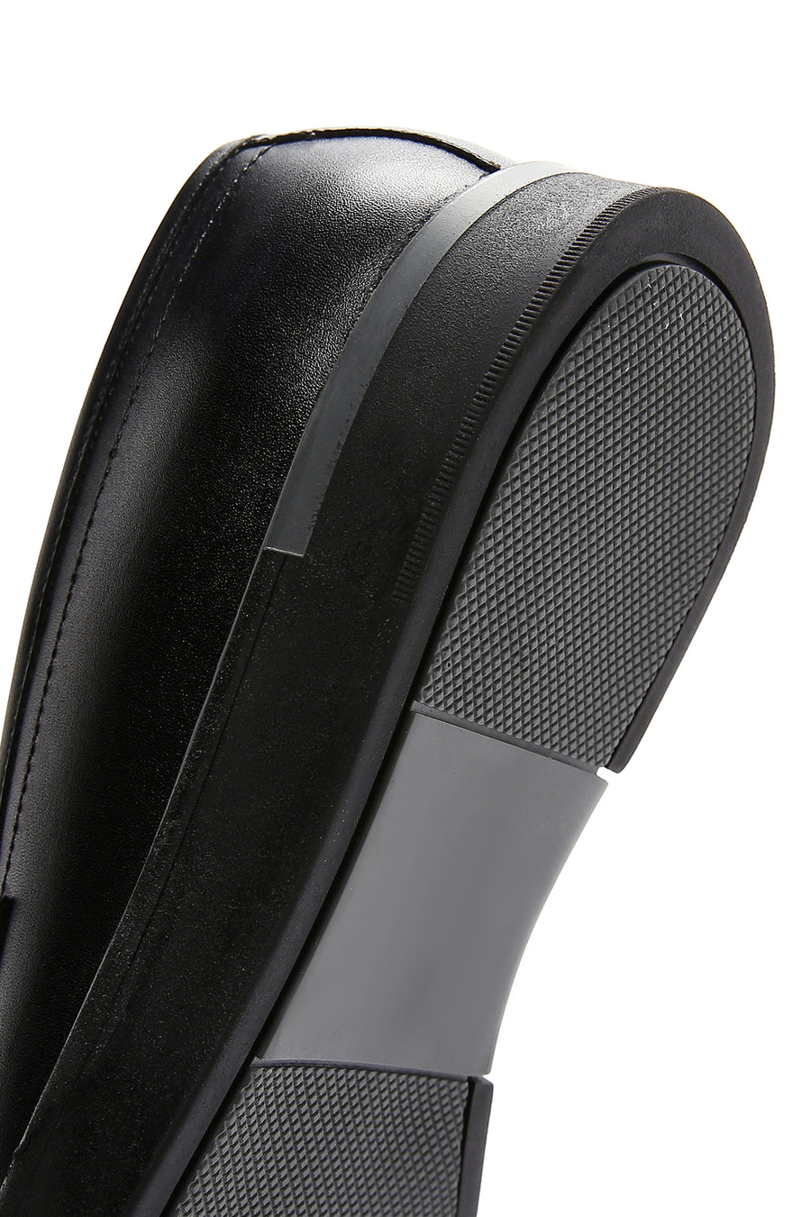 Men's Black Leather Casual Loafer