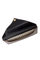 Woman Brown Croc-Pattern Clutch Bag | Derimod