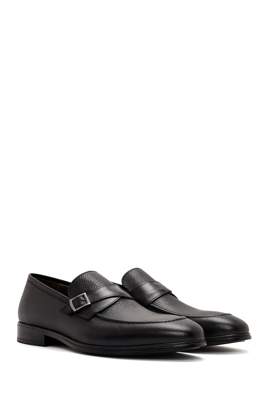 Men's Black Leather Casual Loafer