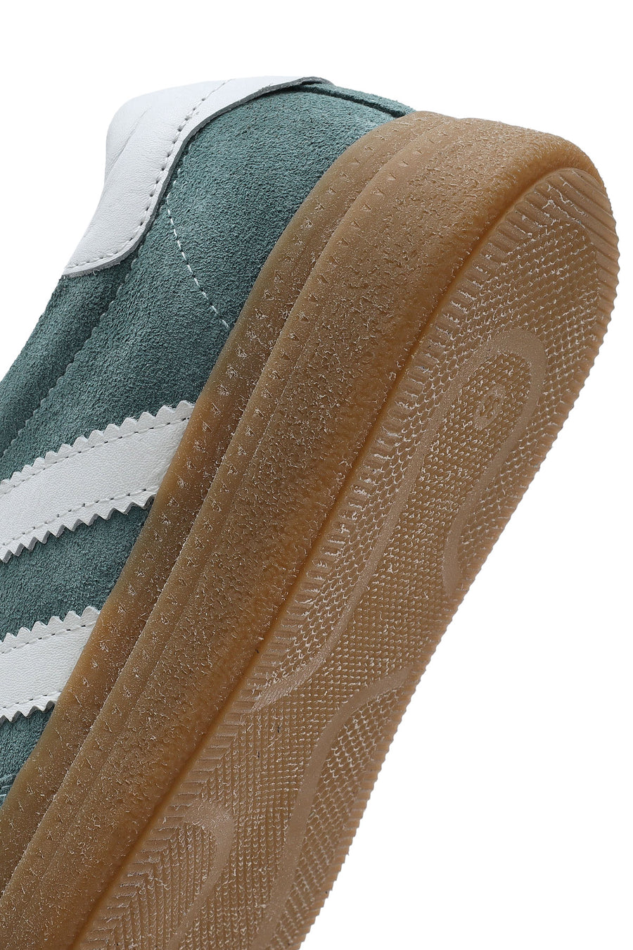 Kadın Yeşil Bağcıklı Kalın Tabanlı Süet Deri Sneaker