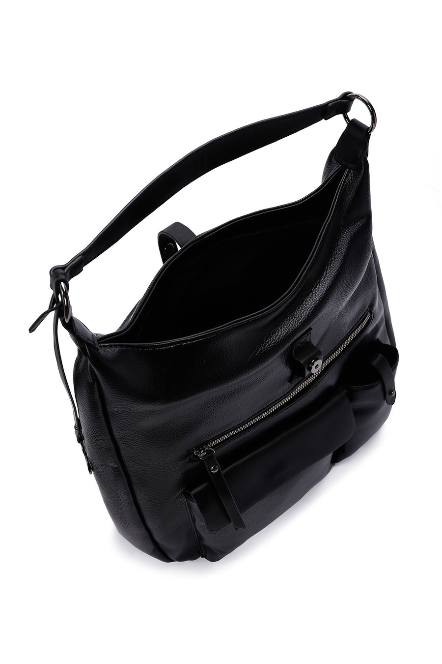 Women's Black Long Strap Shoulder Bag