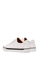 Men's White Lace-up Leather Sneaker | Derimod