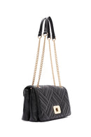 Women's Black Long Chain Strap Quilted Shoulder Bag | Derimod