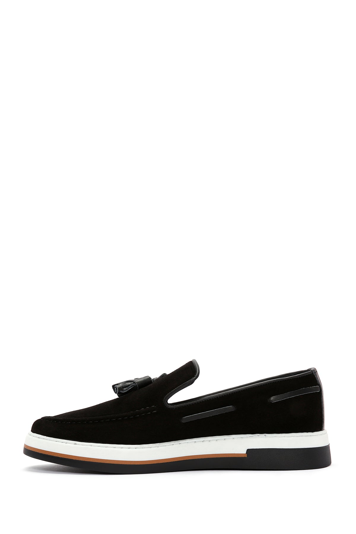 Erkek Siyah Süet Deri Casual Loafer