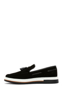 Men's Black Suede Leather Casual Loafer | Derimod