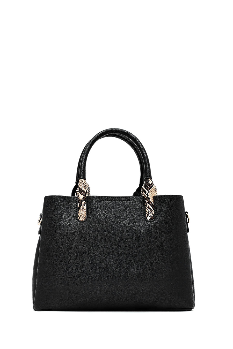 Women's Black Long Strap Classic Handbag